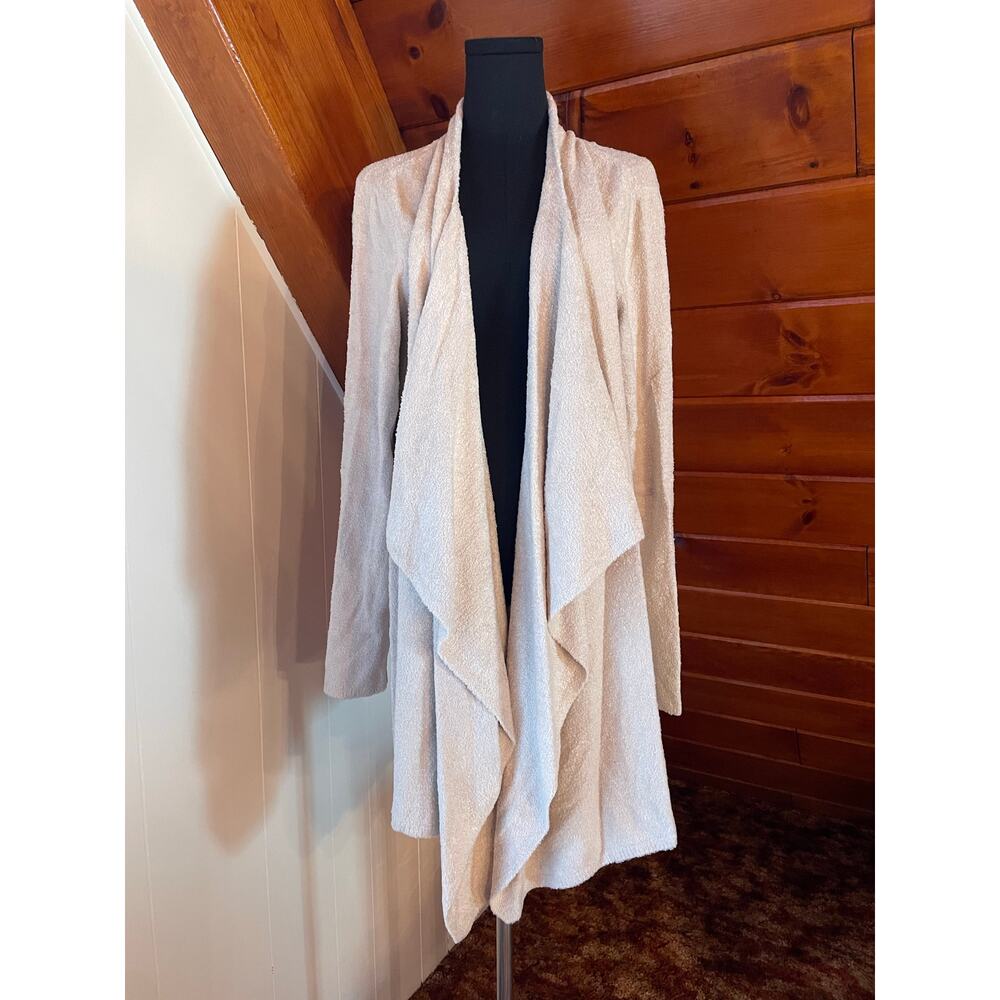 Barefoot Dreams Cozy Chic Island Wrap Sweater Cardigan Stone Bamboo NWT XL